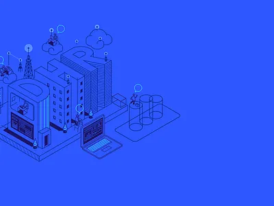 DHR homepage illustration blue illustration