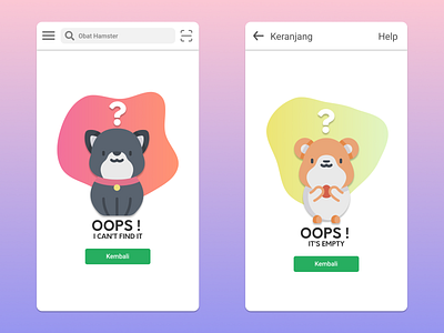 Petzzy User Interface app colorful design flat ui ux