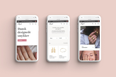 A-Hjort Jewellery ecommerce mobile design ecommerce ecommerce design ui uidesign ux webdesign website