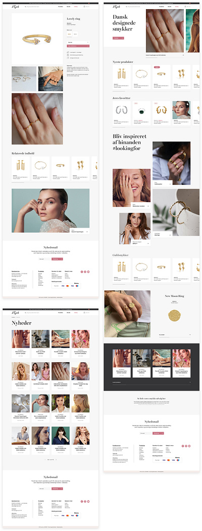 A-Hjort Jewellery ecommerce design ecommerce jewellery ui uidesign ux webdesign website