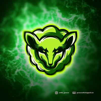 sheep esport logo animation branding coreldraw design design art ilustration ilustrator logo sketch vector