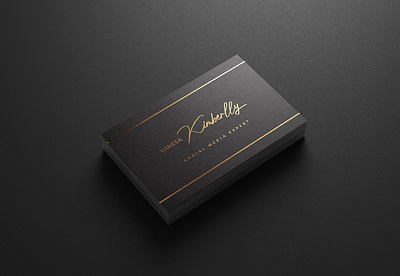 Black & Gold | Business Card branding business card businesscard catalogue company design dribbble layout minimalist presentation style