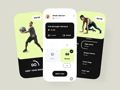 Fitness Mobile App UX/UI Design app concept design ios mobile sports ui ux