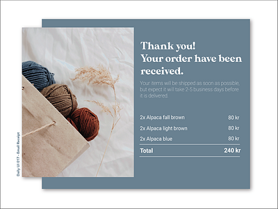 Daily UI 017 - Email Receipt dailyui illustrator receipt ui userinterface