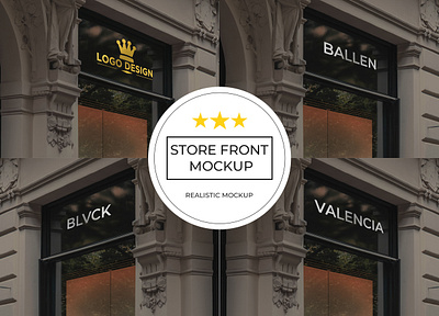 STORE FRONT MOCKUP best shoot branding catalogue company dribbble logo mockups minimalist mockup psd mockups