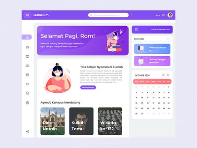 Lecturoom design figma illustration user interface