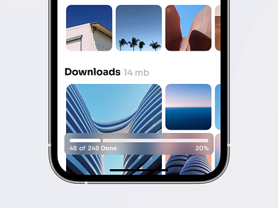 Photo Cleaner animation app chart cleaner details gallery image interaction interface ios iphone 12 layout motion product progressbar ui ux