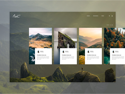 Travel app design - Slider Exploration app app design carousel design landing page magazine slider travel travel app ui uiux ux web webdesign