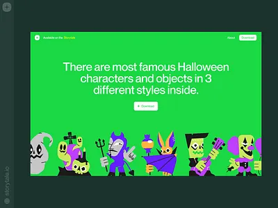 Spooky Illustrations 🎃 clown colorful craftwork figma flat ghost halloween halloween design illustration illustrator landing pumpkin scary sketch ui vector web webdesign zombie