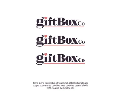 GiftBox Logo branding creative logo elegant logo logodesign