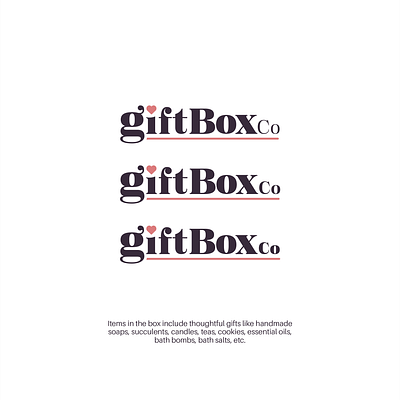 GiftBox Logo branding creative logo elegant logo logodesign