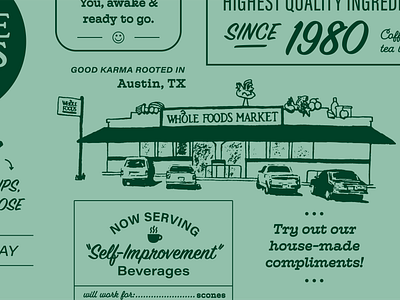 Redesign for Whole Foods Market To-Go Coffee Cup branding design graphic graphic design icon illustration lettering logo type typography