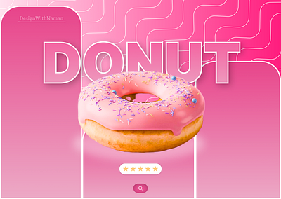 🍩 Sweet and Delightful Donut UI Design figma sweets ui uiux ux