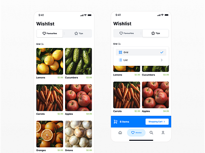 Wishlist in ecommerce — Appetite UI app design ecommerce list mobile products sort ui ux wishlist