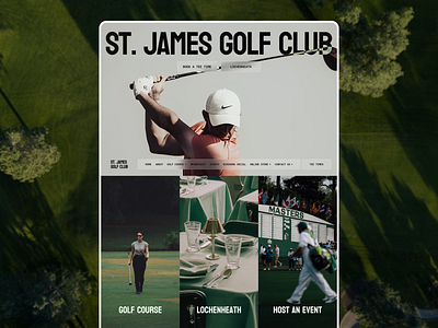 Golf Club Corporate Website athlete clean corporate webste deluxe fitness golf golf app golf club website golf identity home page landing page personal branding professional royal sport sport app ui ux webdesign wellness