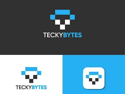 Tecky Bytes Adverstisement firm 3d branding branding and logo graphic design logo logo concepts logo design minimal logo simple logo simple tech logo tech design tech firm logo tech logo