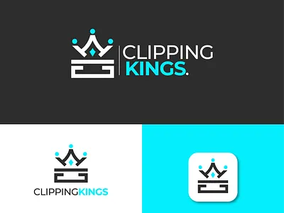 Clipping Kings branding branding and logo clip logo crown king design crown logo design king logo logo logo design video editing video editing logo video logo
