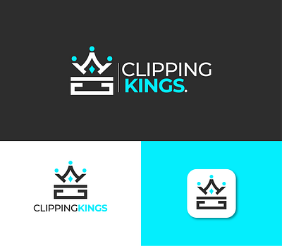 Clipping Kings branding branding and logo clip logo crown king design crown logo design king logo logo logo design video editing video editing logo video logo