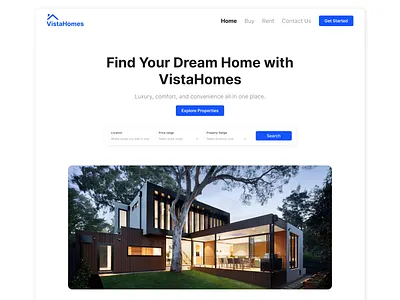 Real Estate Landing Page Design agent branding design figma home buying landing page login minimal product designer property listing real estate realtor sign up ui ux web designer web ui website