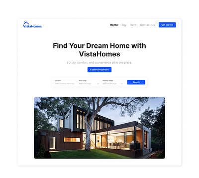 Real Estate Landing Page Design agent branding design figma home buying landing page login minimal product designer property listing real estate realtor sign up ui ux web designer web ui website