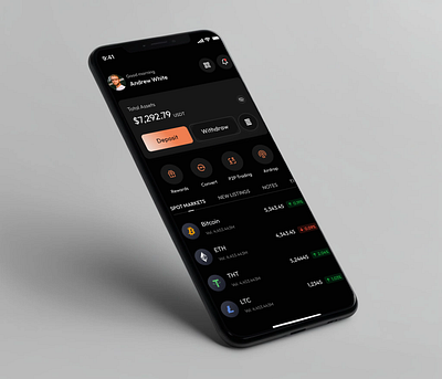 Crypto Wallet App andriod app bitcoin crypto token crypto trading cryptocurrency design figma design fintech fintech app mobile mobile app mobile application product design trading ui uiux uiux design ux wallet