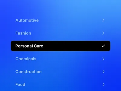 Menu UI element — Appetite UI app design item list menu menus mobile settings ui ux