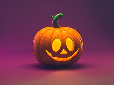 Just another pumpkin 3d 3d illustration cinema 4d design halloween illustration jack o lantern low poly motion graphics octane pumpkin pumpkins spooky