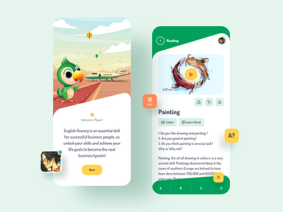 English Learning Ios App Design app app design branding clean design education english icons illustration illustrator ios ios design learning lessons logo sketch tasks ui ux