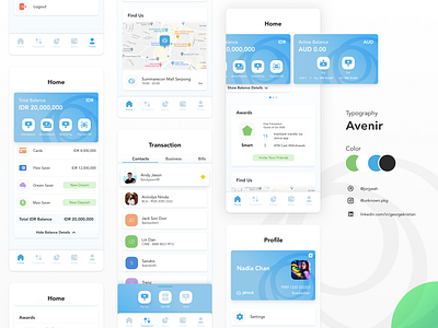 Jenius (Mobile Banking) App Redesign app design design league figma figmadesign indonesia mobile banking mobile banking app ui uiux weeklyui