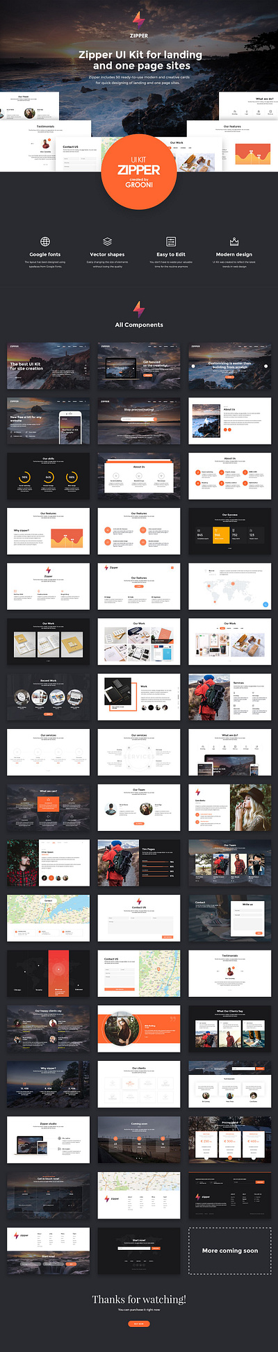 zipper presentation web app branding design ui ui design ui kit deisgn web website