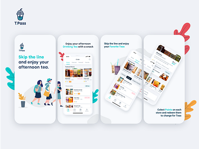 T.Pass App - Appstore Images brand branding clean design illustration ui ux