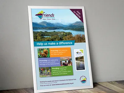 Friends of Loch Lomond poster by G3 Creative design friends of loch lomond g3 creative graphicdesign poster