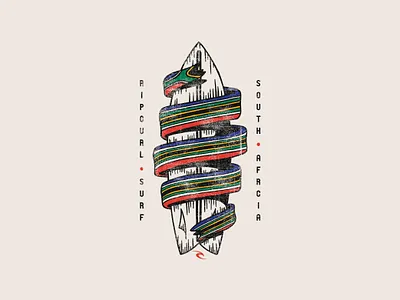 Surf Scrolls design destination fashion flag illustration ripcurl south africa surf surfboard tee print texture