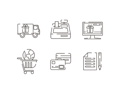 Ecommerce Line Icons coloured icons ecommerce flat icons icon icons icons pack online shopping online store shopping basket shopping cart vector vectors