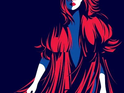 Margiela bold illustration inspired ladies minimal vector