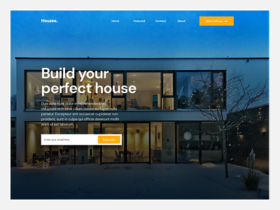 #Exploration - Houzee Hero Section bold branding clean design clean ui design hero hero section homepage landingpage minimalist design typhography ui ui design uidesign uiuxdesign user interface web webdesign