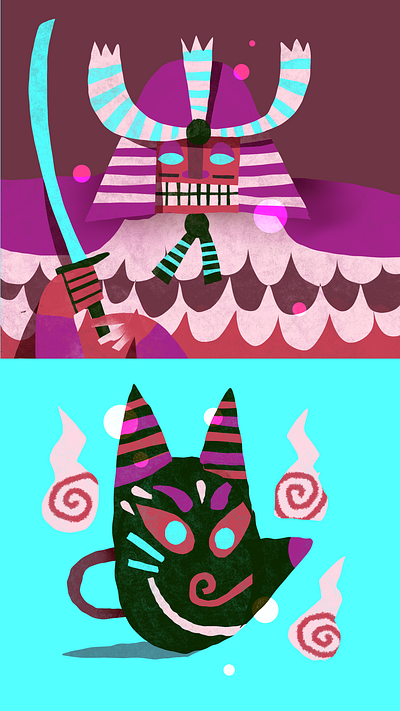 Pinkie Samurai art character characters color color scheme design digitalilustration illustration