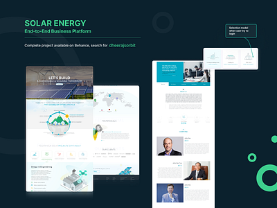 UX, UI and Case Study - Solar Project about blue clean design iot app landing page light minimal solar ui ux website