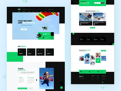 Sports Website Design for Glider Sports accessories design engine glider glider sport paramotor rez felix rezfelix skydive skydiving sports branding sports design theme for wordpress themeforest ui web web design webdesign website wordpress