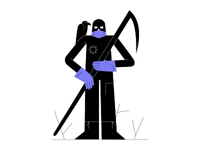 Vectober 30: Ominous character design flat graphic design illustration illustrator inktober2020 minimal ominous vectober2020 vector