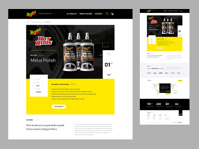 Meguiars - Category Landing design ecommerce ui website website design