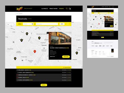 Meguiars - Stockists Finder ecommerce stockists stores ui website website design