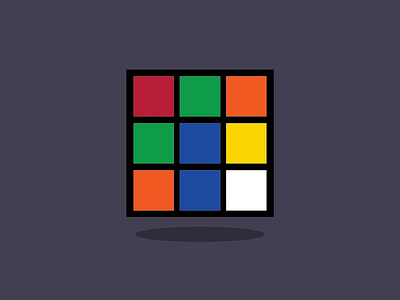 Rubik flat design illustration