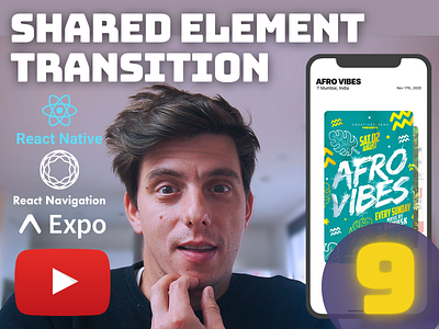Ep.9 - React Native Shared Element Transition [YouTube] carousel github open source react native react native animation react native tutorial shared element shared element transition tutorial animation youtube youtube tutorial