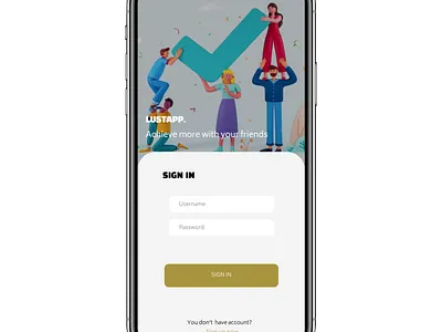 Login screen app design branding design illustration mobile app mobile design tunisia ui ux