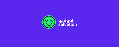 Gadget Salvation Logo brand branding cute emoji icon identity illustration logo logomark smile smiley technology