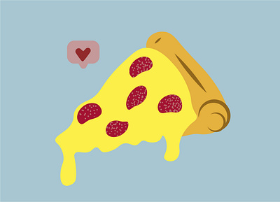 Pizza illustrator pepperoni pizza vector