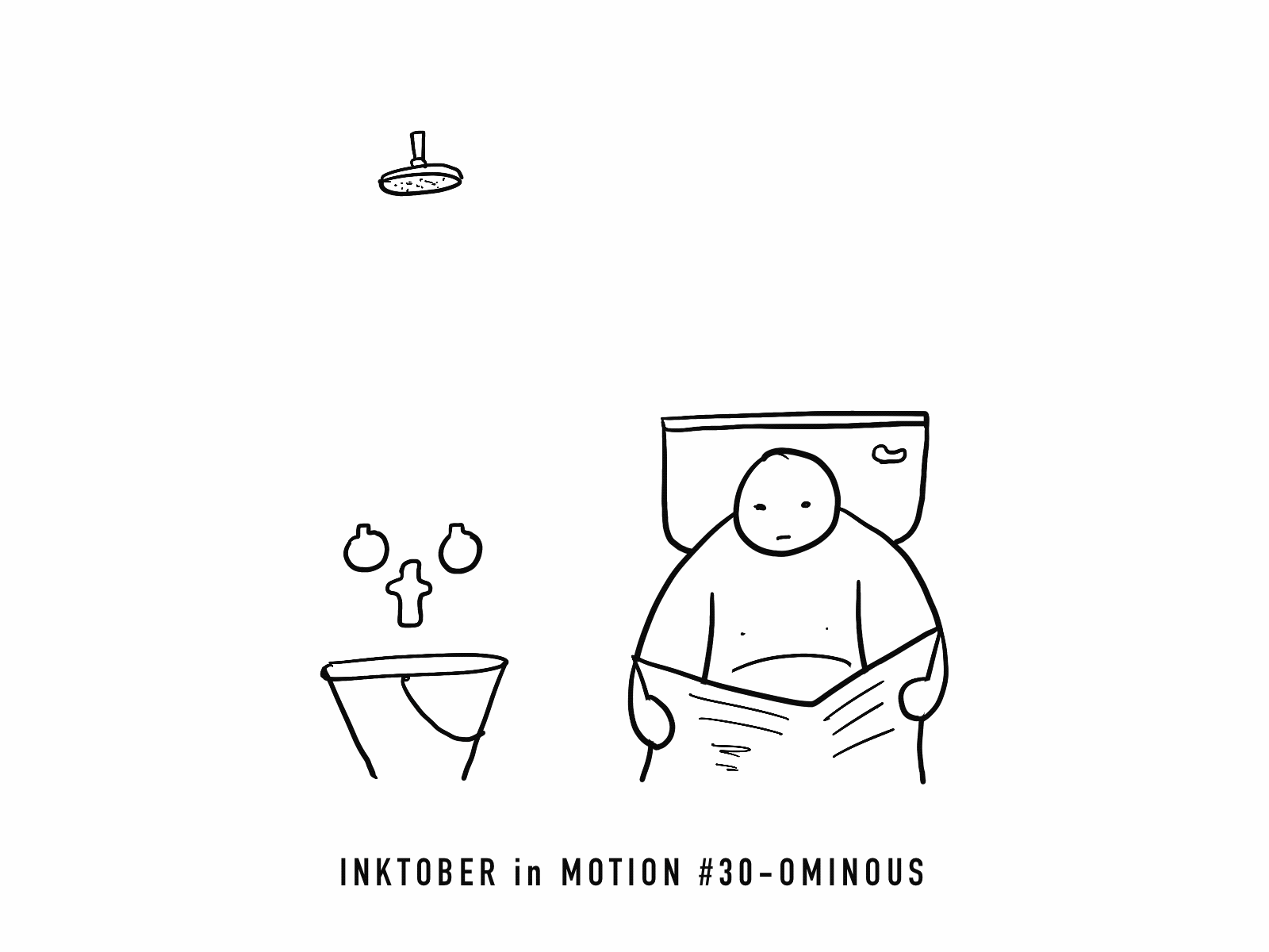 #30 Ominous animation doodle frame animation fun illustration inktober inktober2020 motion procreate sketching