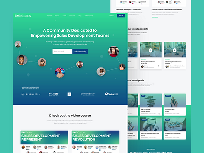 SDRevolution course app design e learning flat ui ux web design website