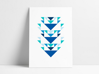 Jewelers Mutual Abstract Geometric Poster I abgeo abstract art agrib arrows custom custom posters geometric geometric art geometrical negative space poster poster design poster designer poster set posters print design prints triangle design triangles triangular